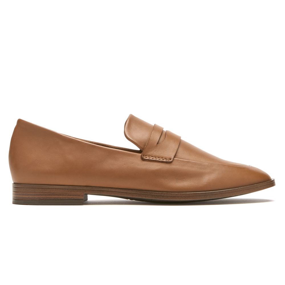 Rockport Perpetua Classic Penny - Womens Loafers - Brown - NZ (NAC-190376)